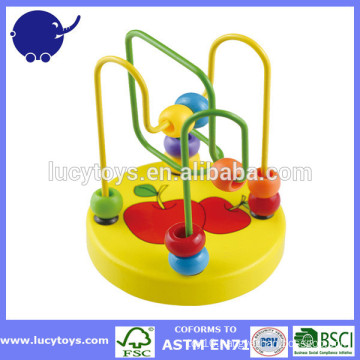 Beads Toy Baby Around wooden Wire Maze